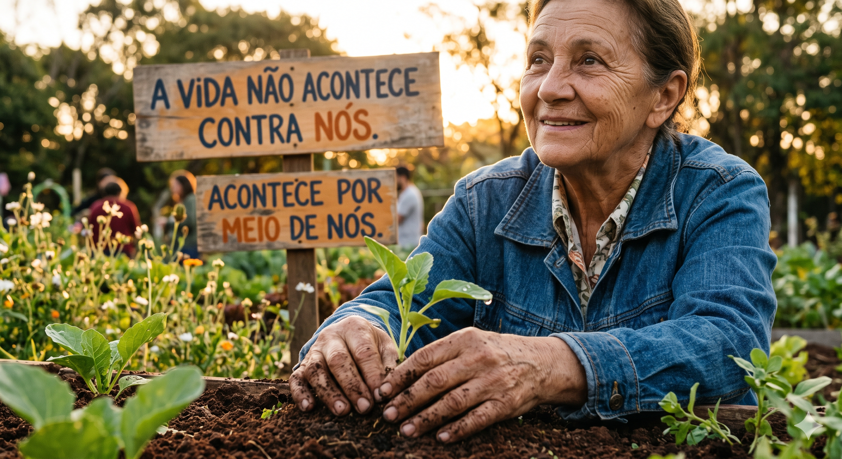 A vida não acontece contra nós. Acontece por meio de nós.